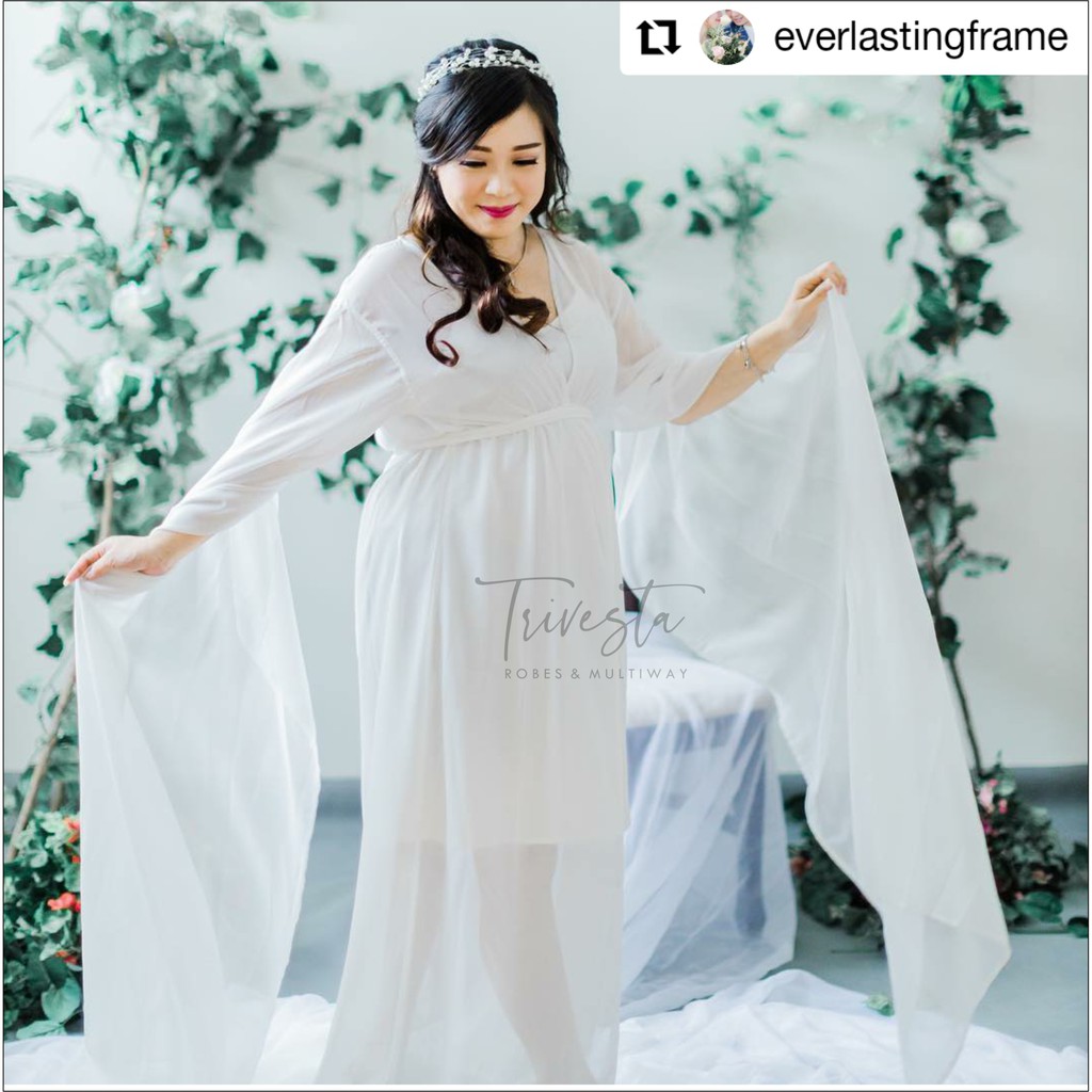 Flying Robe - KIMONO/ROBE BRIDE/PENGANTIN PREWEDDING DRESS MATERNITY ROBE