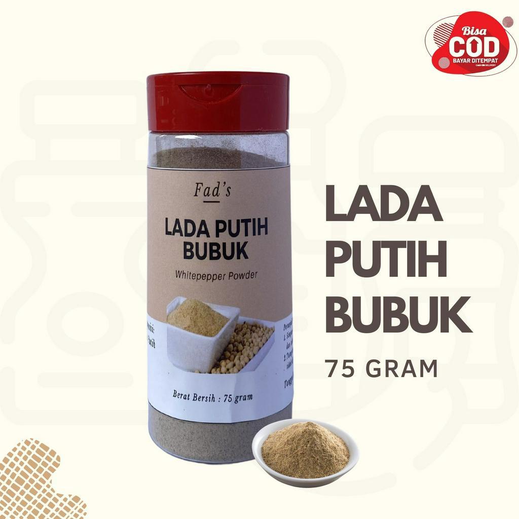 Fad's Bumbu Dapur Bubuk Lada Hitam Bubuk - Lada Putih Bubuk - Lada Hitam Biji - Lada Putih Biji