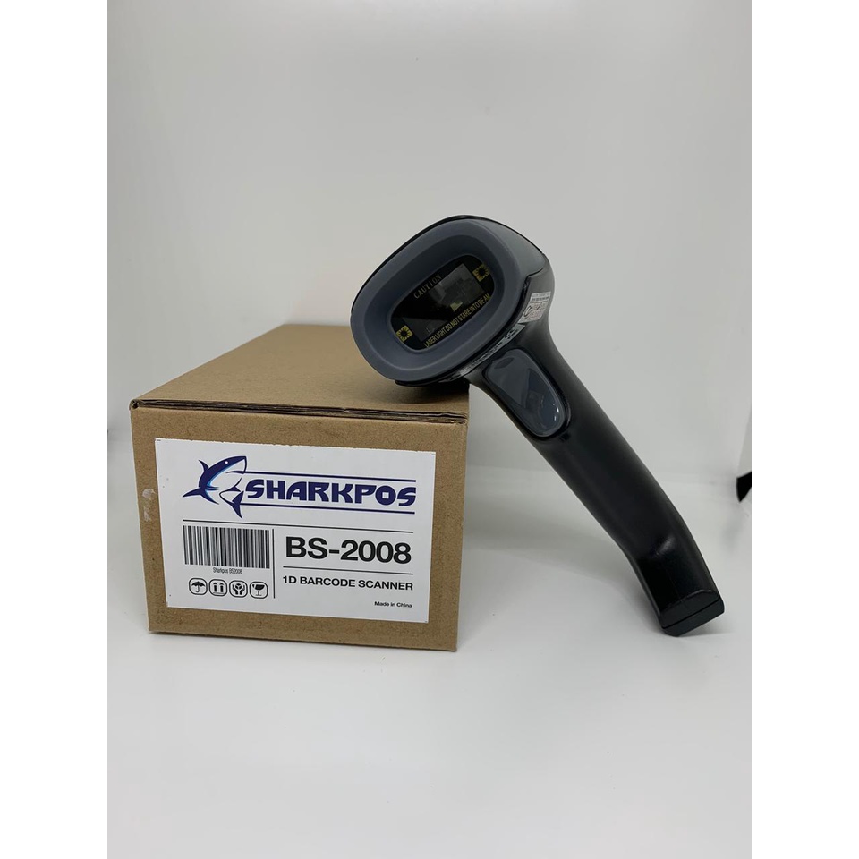 Barcode Scanner 1D Sharkpos BS2208 / BS2008 / BS2108 USB Scan Barcode Minimarket Resi JNE/JNT