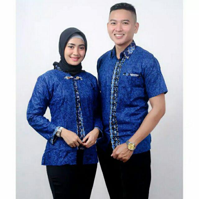 Maura Couple - Sania Ruffle Batik Couple Ori Ndoro Jowi Dnt Garansi