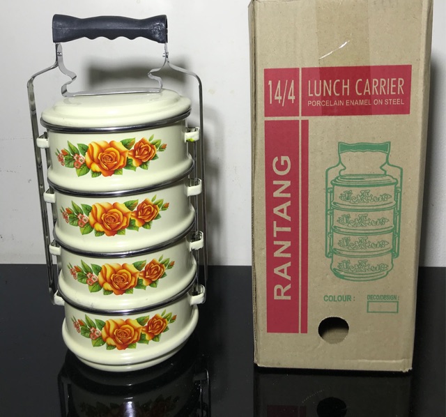 RANTANG ENAMEL 14CM / 4 SUSUN LUNCH BOX EMPAT SUSUN KOTAK MAKAN