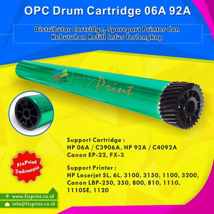 OPC Drum Toner Cartridge HP 06A C3906A 92A C4092A 5L 6L