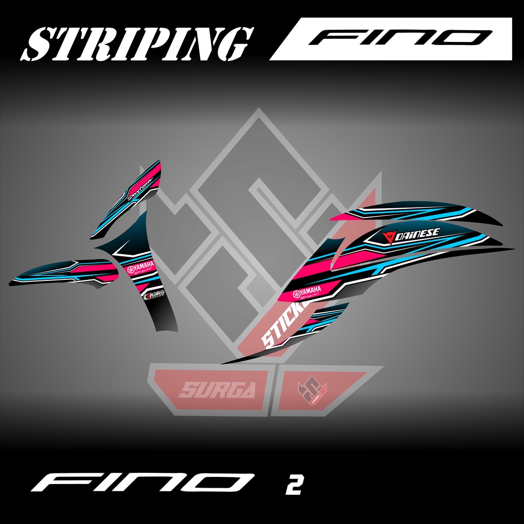 STIKCER VARIASI FINO 2014 2015 2016 STRIPING FINO