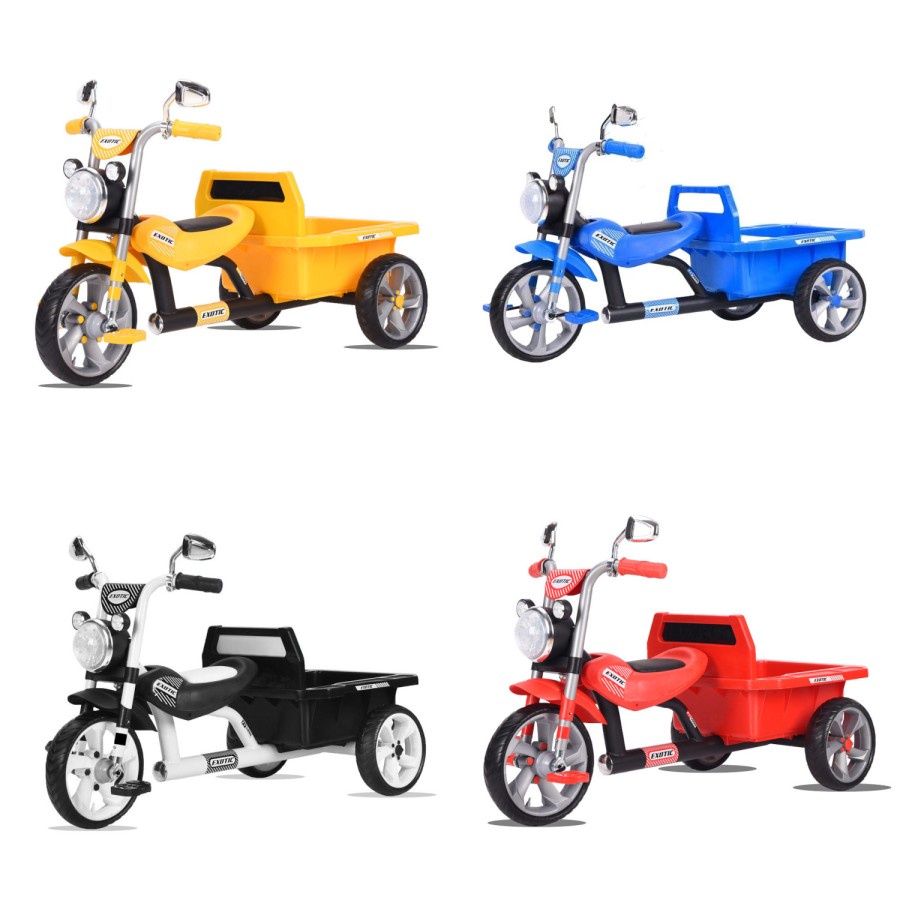 Sepeda Anak Bayi Balita Dorong Roda 3 Tricycle Exotic ET5999 Music Light Ban Eva By Pacific-8