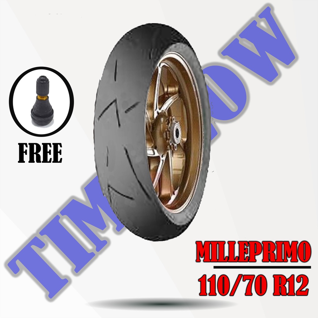 Ban Motor SOFT COMPOUND - VESPA MATIC // ADX MILLEPRIMO 110/70 Ring 12 Tubeless