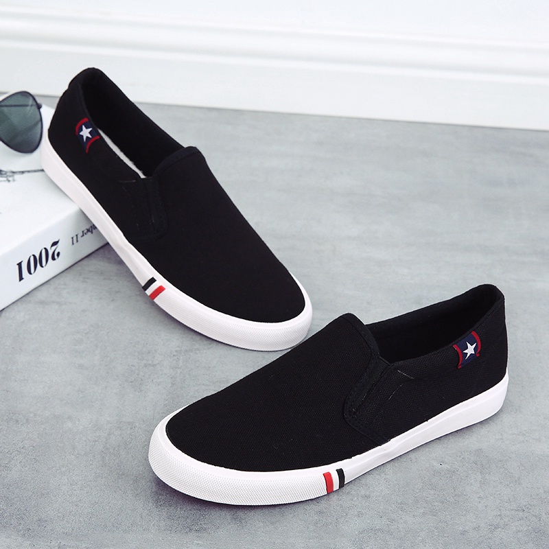 Mainland Sepatu Pria Slip On Kasual Kuliah KSC406