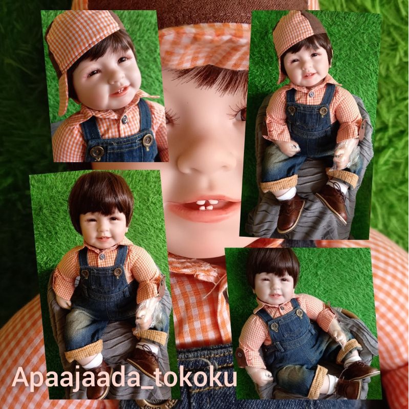 SIAP KIRIM Boneka reborn boy silikon doll 55cm