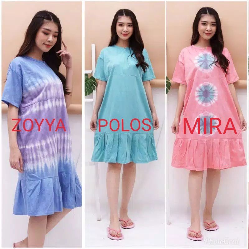 daster busui zoyya mira polos zera /daster kaos /daster kaos murah/daster kaos