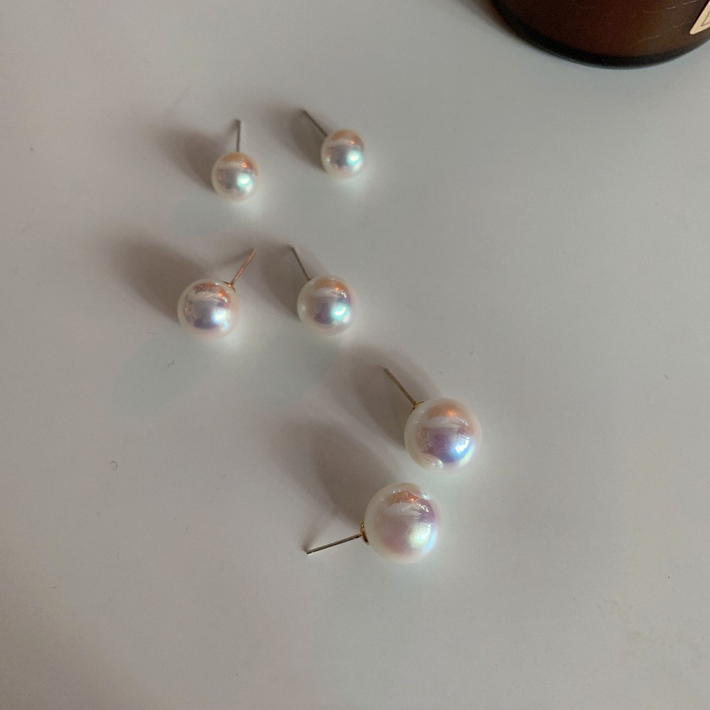 Anting Mutiara Gaya Retro Korea Hong Kong Untuk Aksesoris