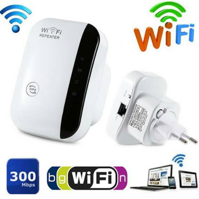 REPEATER - Penguat Sinyal Wifi Wireless high speed 300mbps - Putih