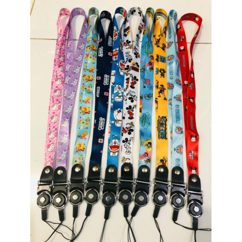 GRATIS ONGKIR (NEW)TALI HP GANTUNGAN HP NEW MOTIF BRANDED ALL TIPE HP RANDOM  GANTUNGAN HP BTS GANTU