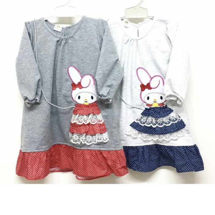 Gamis Anak Perempuan 1-2 Tahun Melo Bawah Polkadot