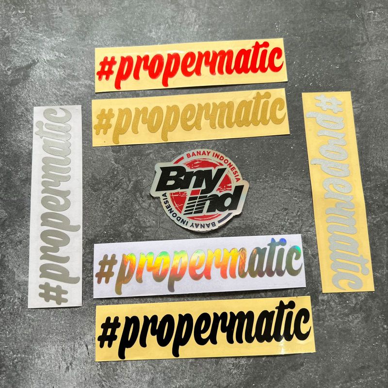 STICKER STIKER PROPERMATIC PROPER MATIC CUTTING