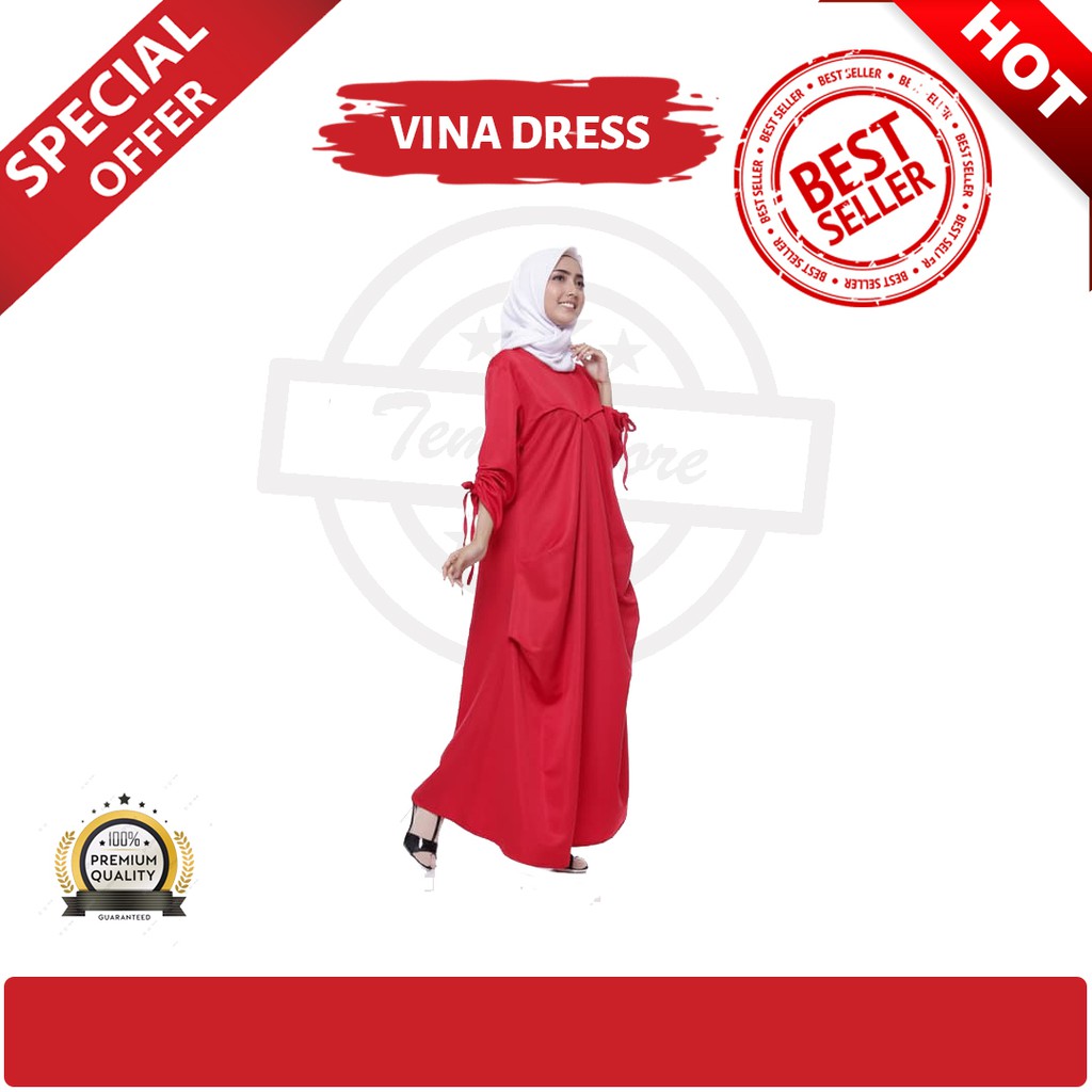 BAJU GAMIS WANITA MUSLIMAH VINA DRESS SYARI ORIGINAL BAJU GAMIS WANITA MUSLIMAH VINA DRESS SYARI ORIGINAL