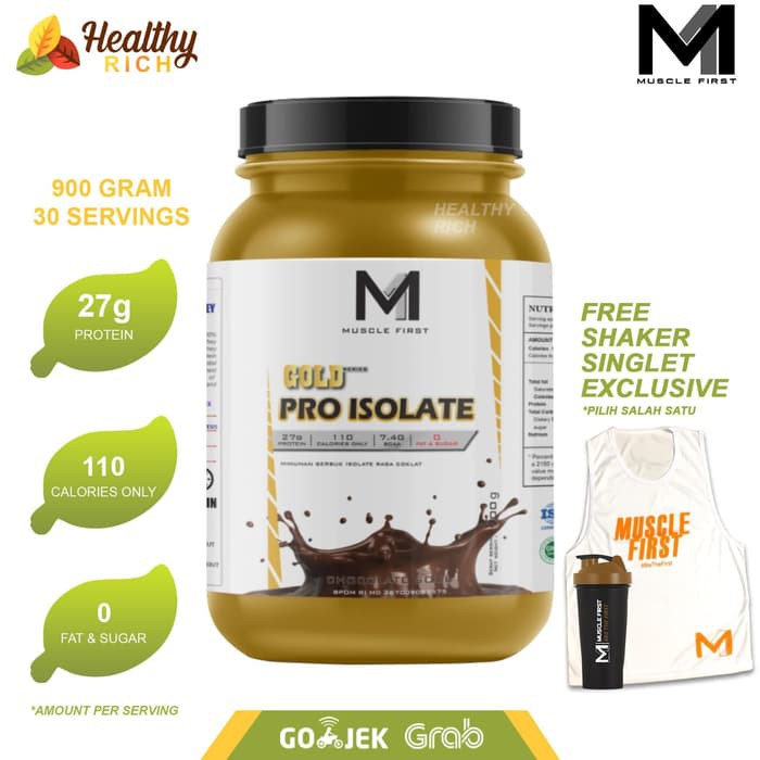 MUSCLE FIRST GOLD PRO ISOLATE WHEY PROTEIN ISOLATE WPI 100% MURNI