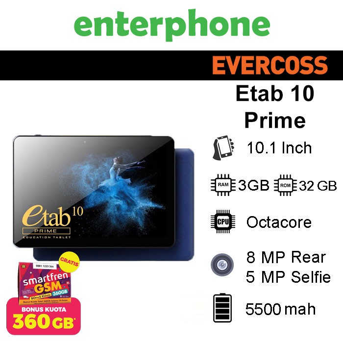 Tablet Evercoss ETab 10 Prime X9 3/32Gb Alternafif Advan