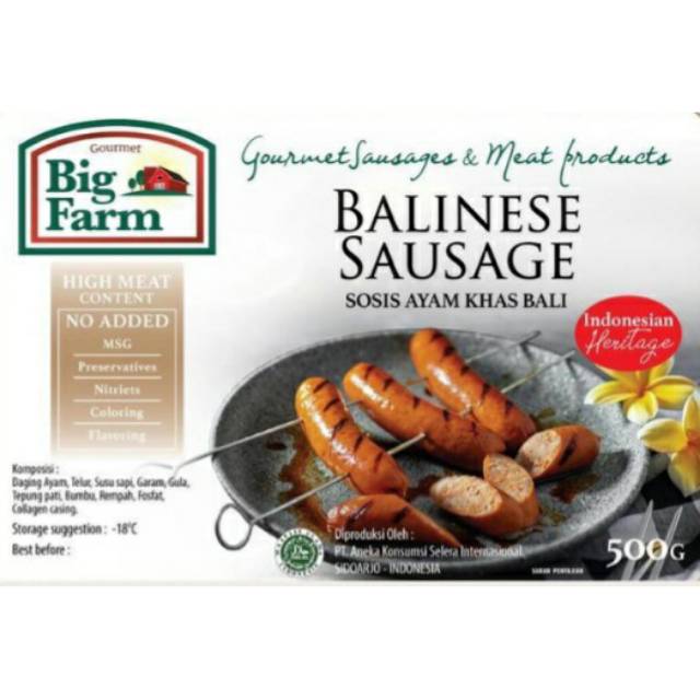 

BIGFARM Balinese Sausage (Sosis Ayam khas Bali)