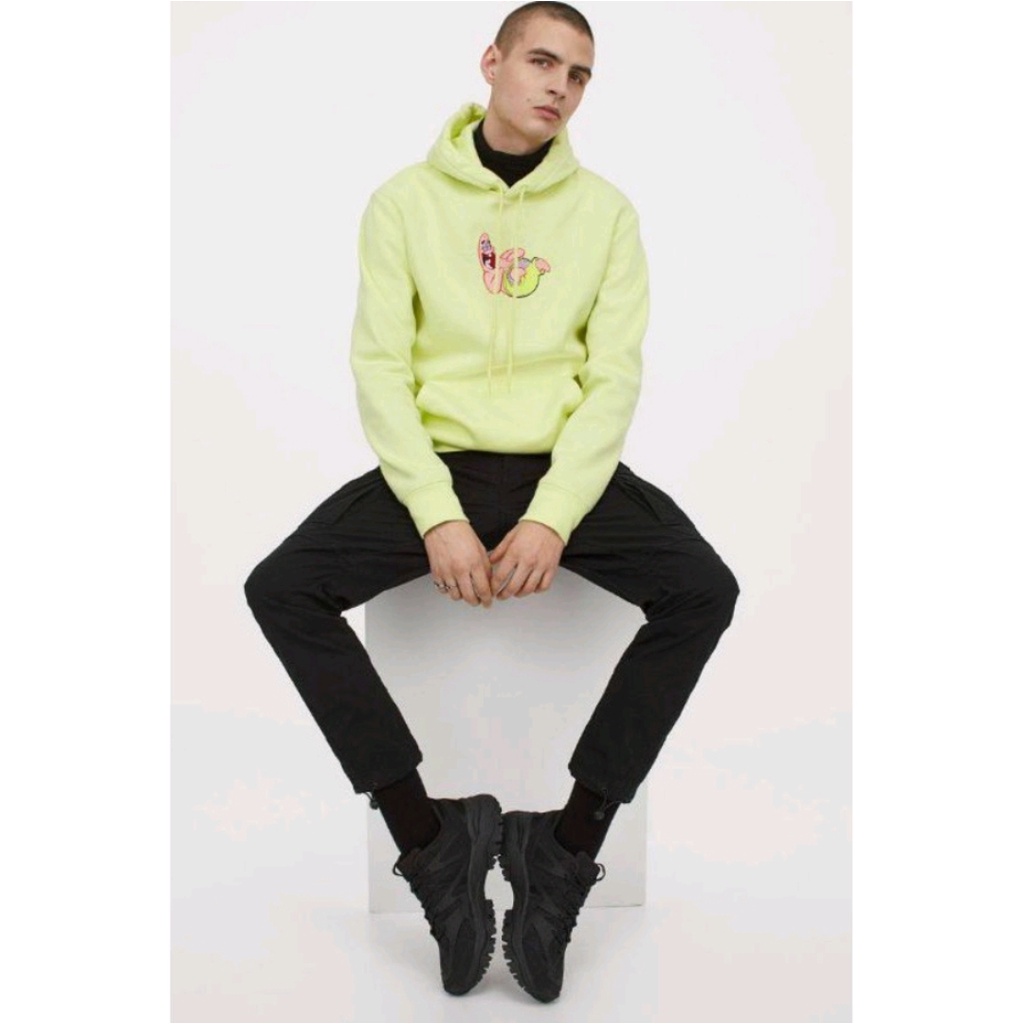 Hoodie patrick yellow hnm / hoodie h&amp;m original