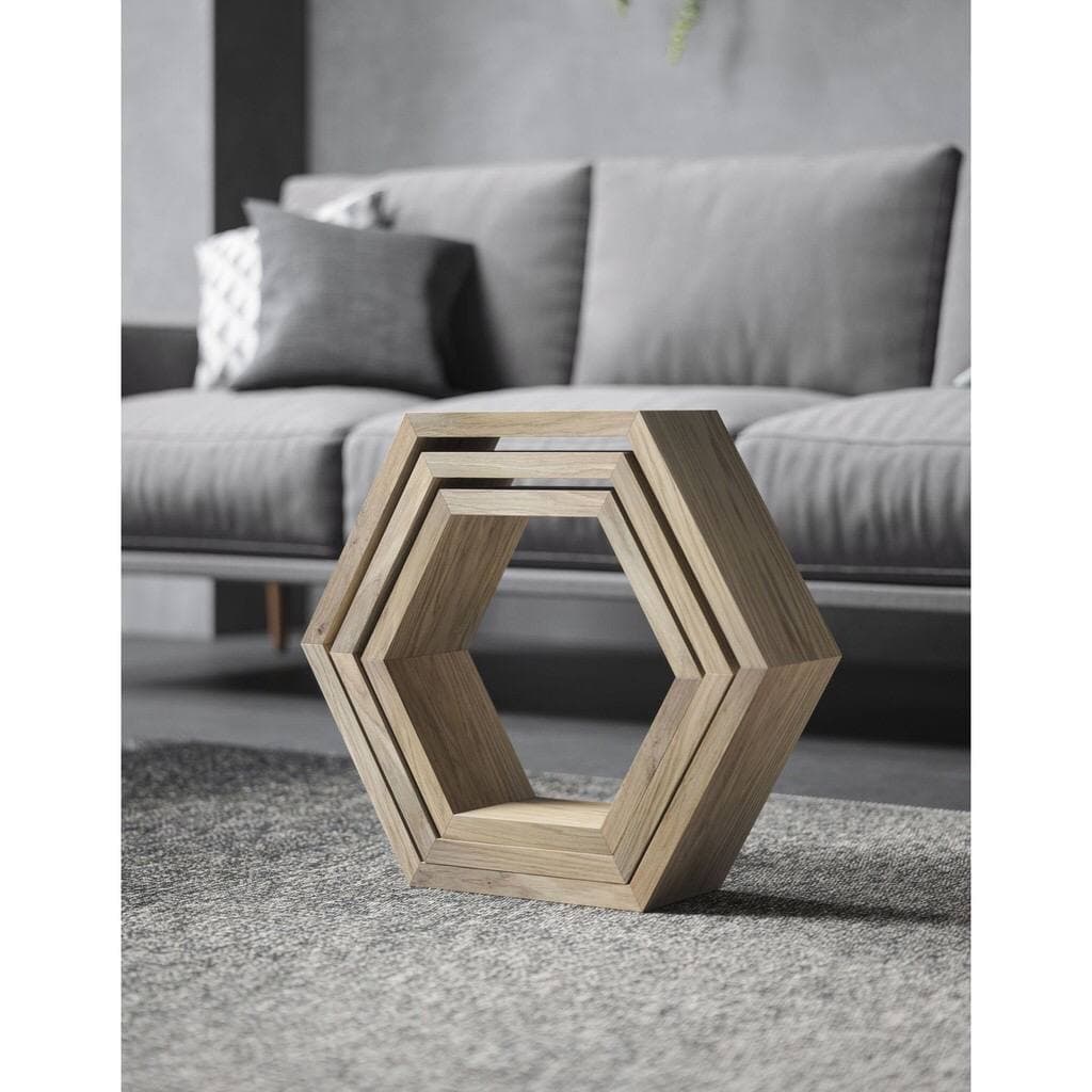 Rak dinding Hexagonal/Rak dinding Hexagonal murah/Rak dinding Hexagonal set