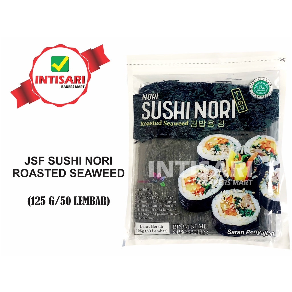 

JSF SUSHI NORI ROASTED SEAWEED 125 G (50 LEMBAR)