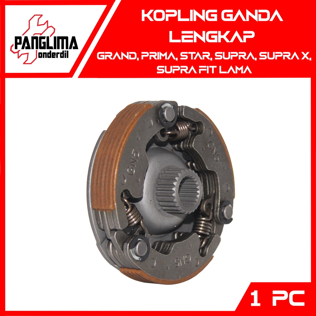 Kampas Ganda Kopling Assy Astrea Grand &amp; Prima &amp; Star Kanvas Plat-Dudukan