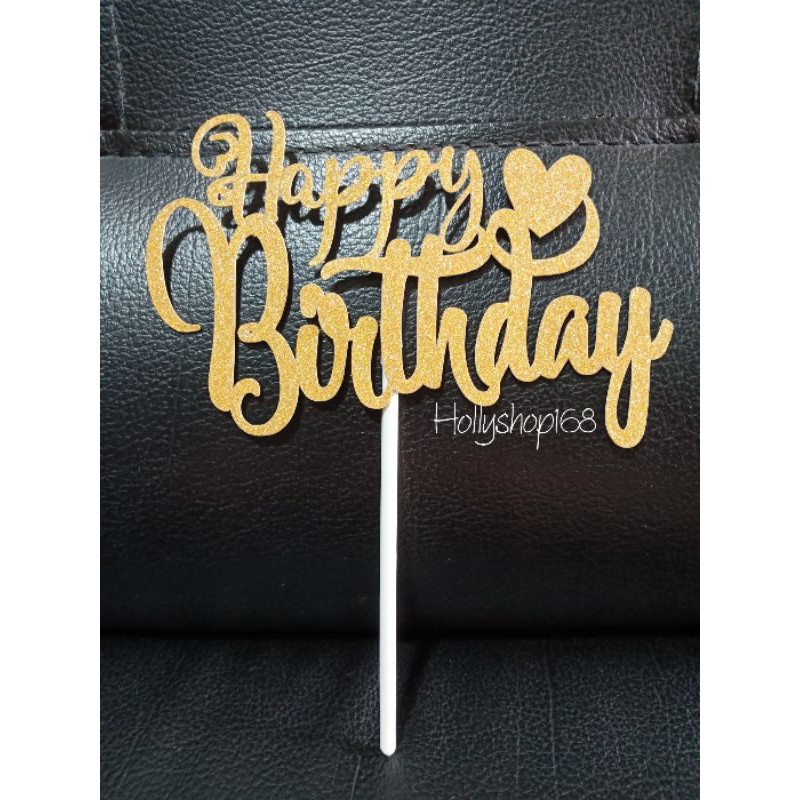 Cake Topper Happy Birthday /Topper kue ulang tahun/hiasan kue