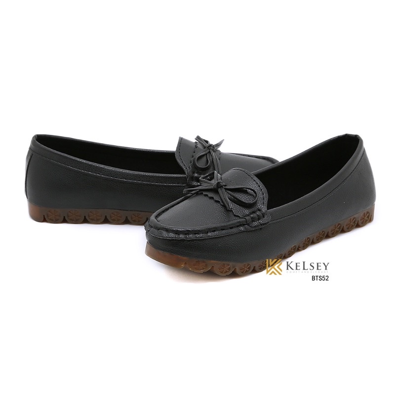 (GRATIS ALAS KAKI) Kelsey Sepatu Slip On / Sepatu Flat Shoes Wanita BTS52