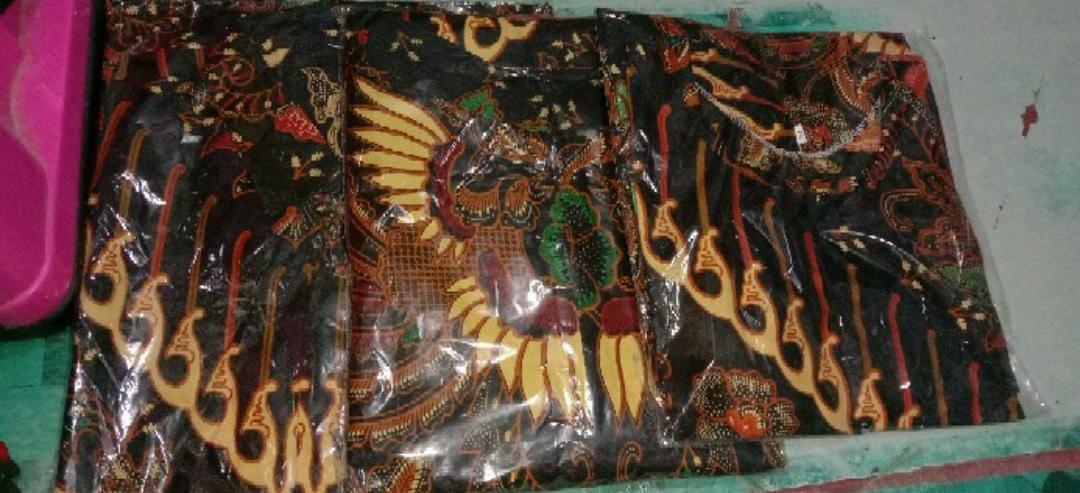 Baju Couple Keluarga Terbaru Motif Kupu Sogan // Baju Batik Keluarga Modern - Batik Ayah Anak