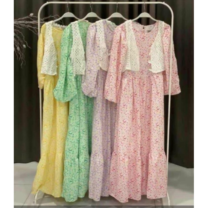 Laila gamis rompi vivorie premium/Laila dress vivorie premium