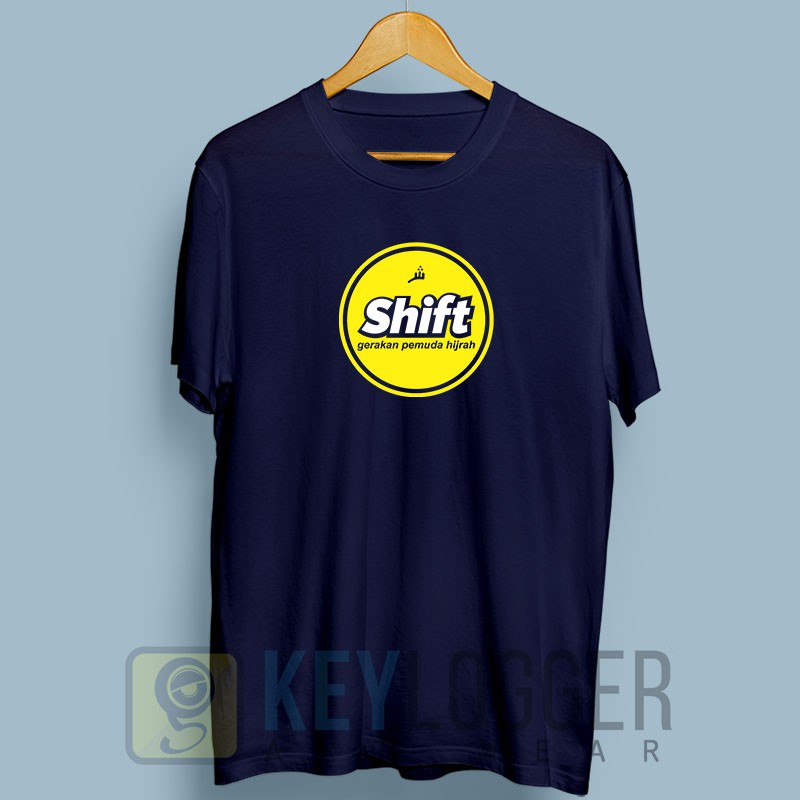 Kaos Dakwah Islami Komunitas Shift Distro Muslim 80-navy