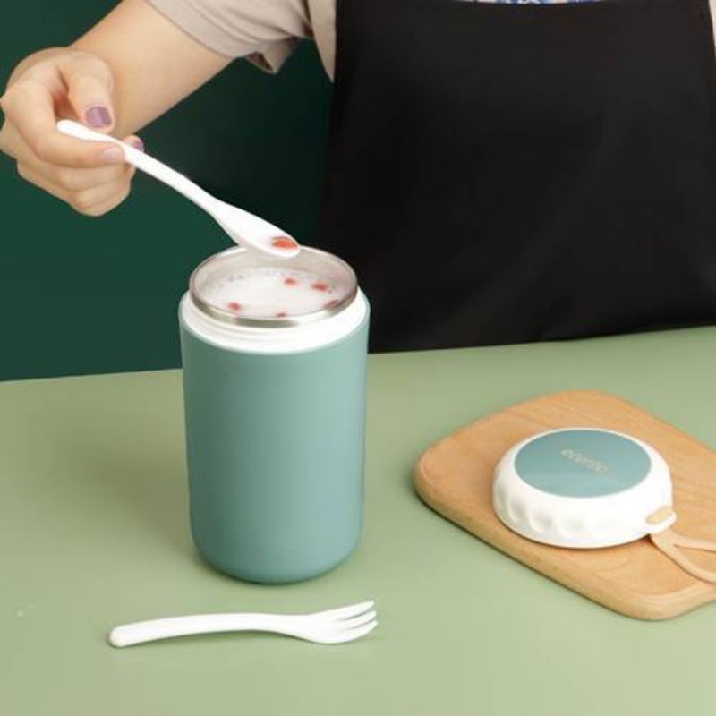 *Ecentio 750ml stainless steel soup cup 750 ml Dark Blue*