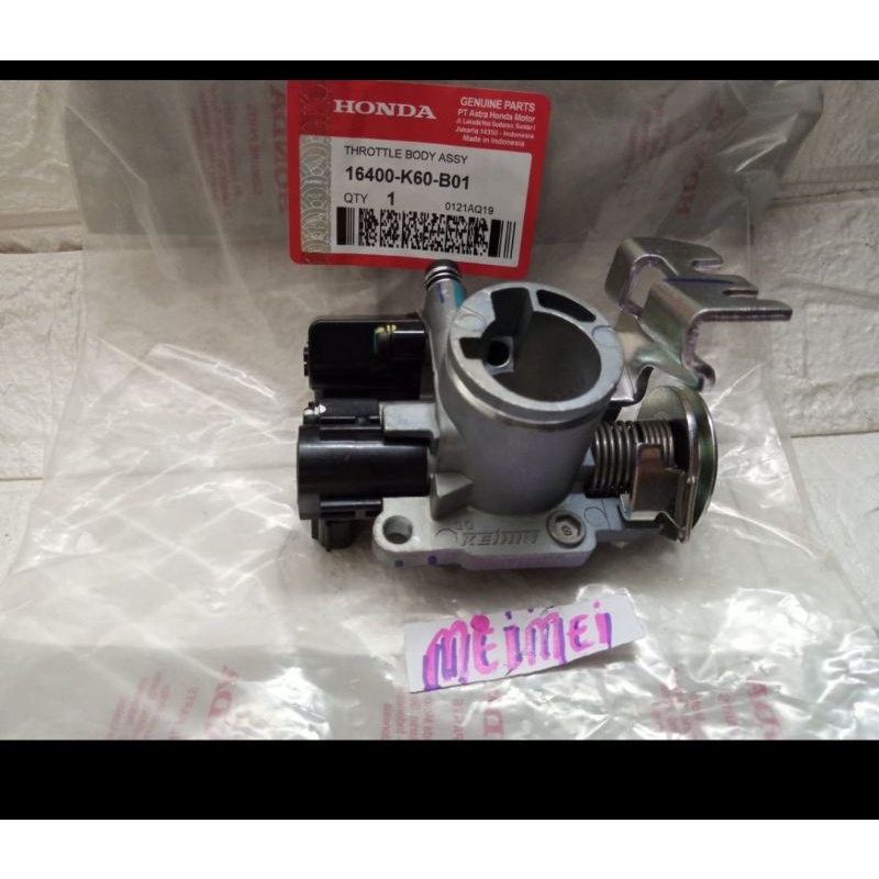 throttle body Assy Vario 125LED tahun 2015 keatas 16400-K60-B01