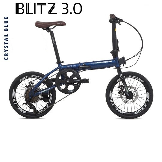 Instan Sepeda Lipat Pacific BLITZ 3.0 16 Inch Steel 1x9Speed Garansi SNI-2