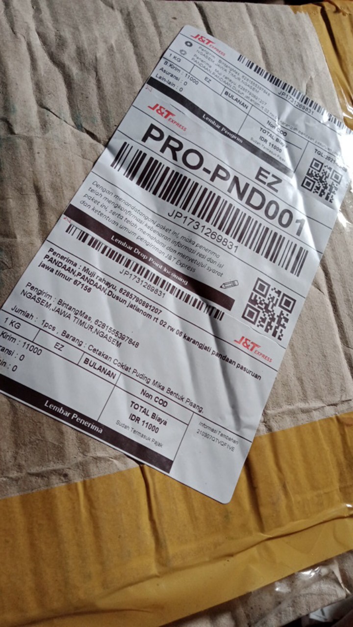 Cetakan Coklat Puding Mika Bentuk Pisang