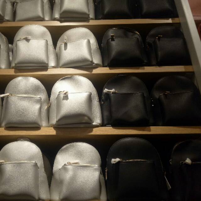 BACKPACK CLASSIC FASHION MINI RANSEL MINI KULIT LEATHER BAHAN BAGUS TEBAL MINISO