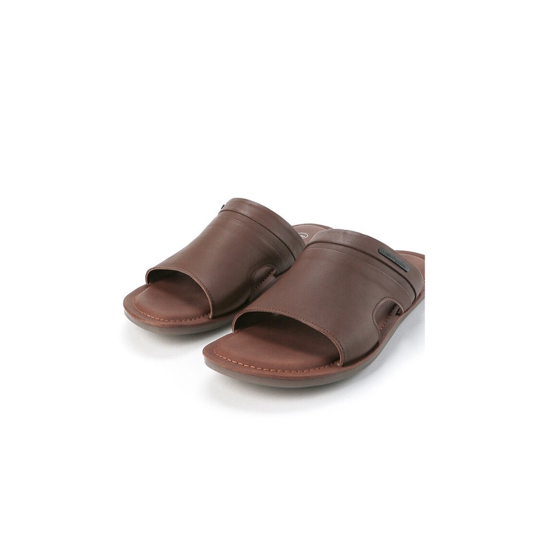 SANDAL SLIDE KULIT HUSH PUPPIES PRIA ORIGINAL CASUAL ASLI COKLAT PM30