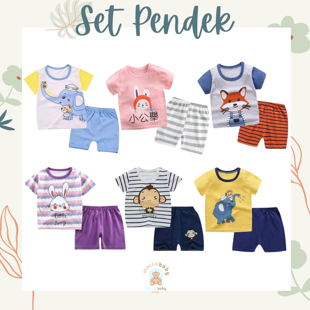 MBSS - setelan anak import H5 stelan bayi karakter | setelan bayi | baju bayi laki laki NEW1