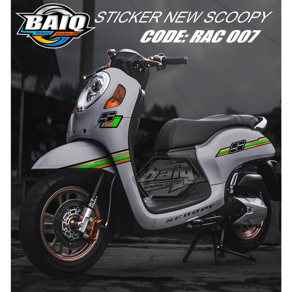 STICKER STRIPING SCOOPY  2021 FULL BODY SIMPLE VARIASI RACING 007