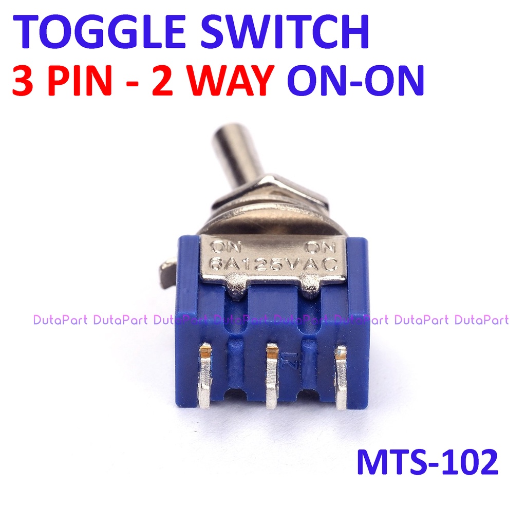 Saklar Toggle MTS-102 3 PIN 2 Way Arah Posisi ON-ON Switch Togle