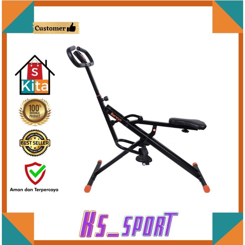 Berwyn Body Crunch Alat fitnes sepeda Fitnes pengencang otot paha dan perut