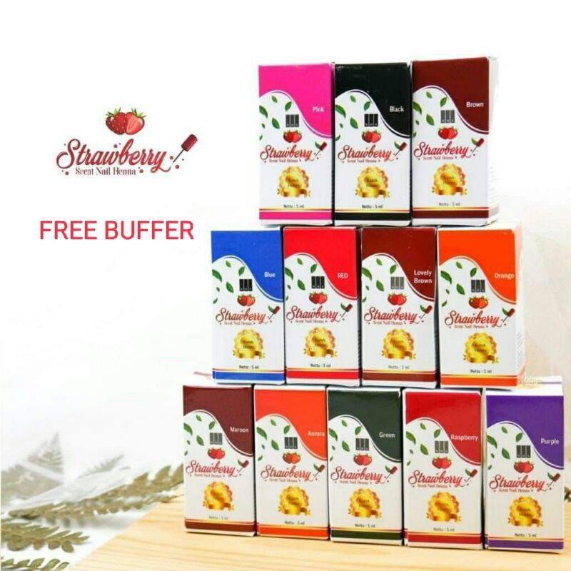 HENNA MINI Strawberry nail henna- KUTEK NAIL HENNA