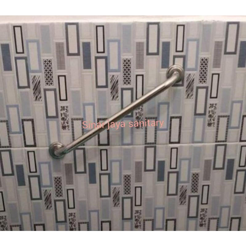 Grip bar stainless 40cm SUS 304 / pegangan kamar mandi / grab bar stainless stell