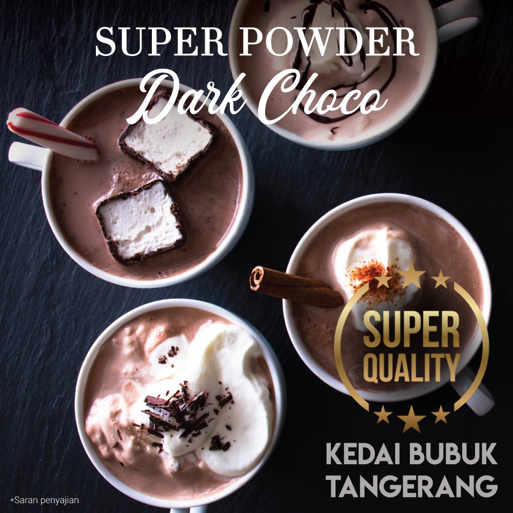 

Bubuk Minuman SUPER POWDER drink Rasa Dark Chocolate Bubble Drink Latte 1 Kg bmb