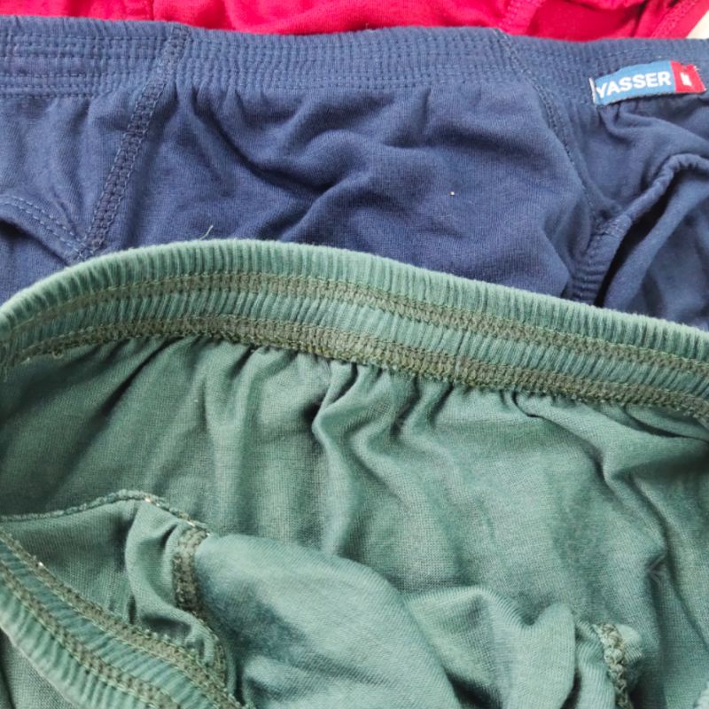 CD Celana Dalam Pria Dewasa Jumbo M L XL XXL XXXL Big Size YASSER Brief Katun Sigonik