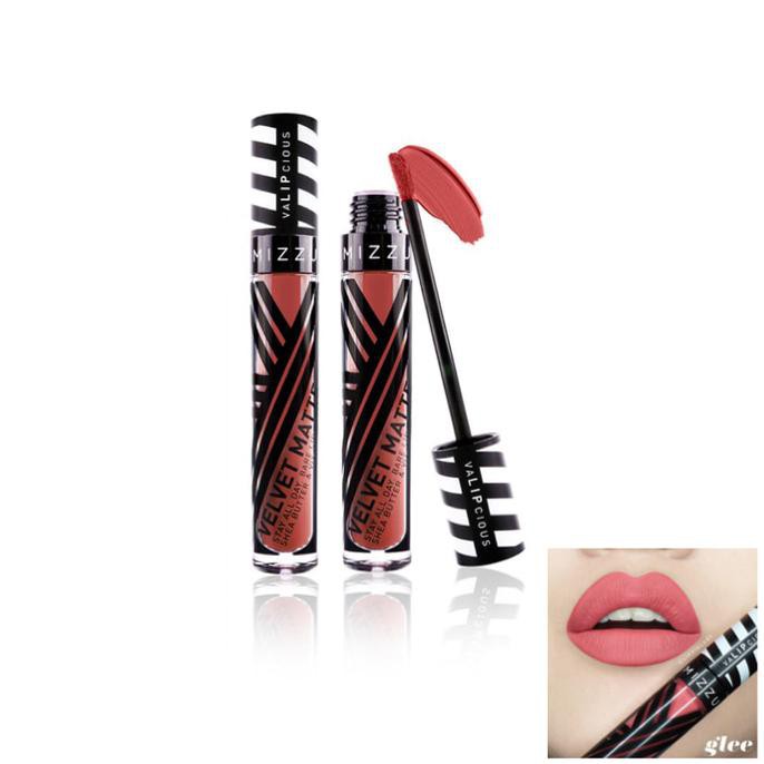 Mizzu Lipstick Valipcious Velvet Matte GLEE 712 - Lipstik Pink Coral