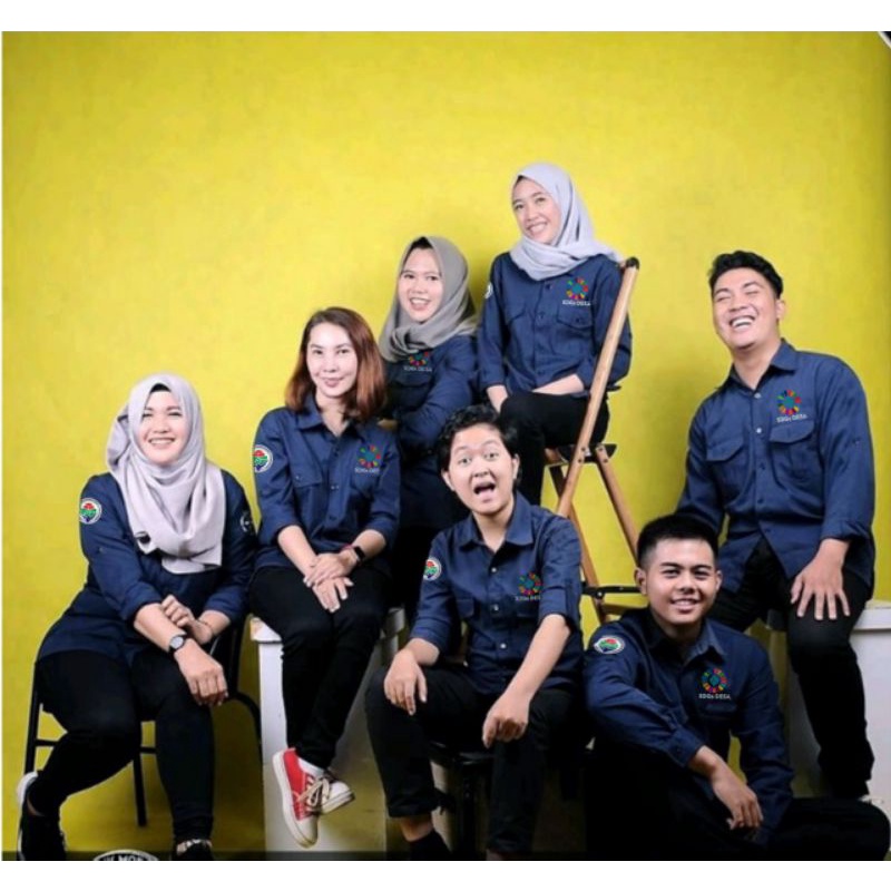 [Obral Murah] Kemeja SDGs untuk Perangkat Desa, Pendamping Desa Kemendesa