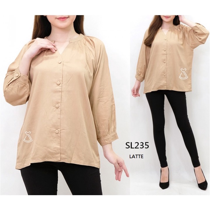 SL235 - Atasan Wanita Rayon Twill Korean Look