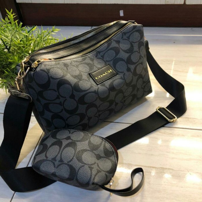 Tas Cewek selempang coach wanita coach coach coach Hitam Best Seller Trendy Mewah Kerja Kondangan Te