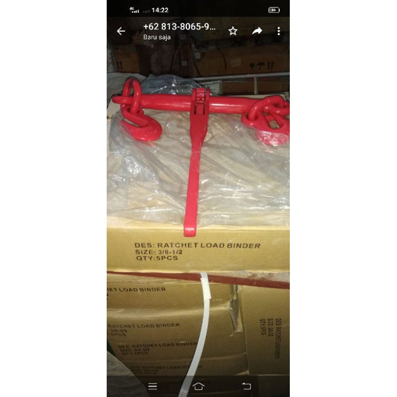 

ratchet binder UK 3/8 x 1/2 model L 150