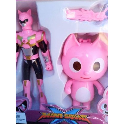 [KODE PRODUK IEJGZ4776] 1 set Mainan figure robot mini force miniforce Lucy sammy volt max biru mera